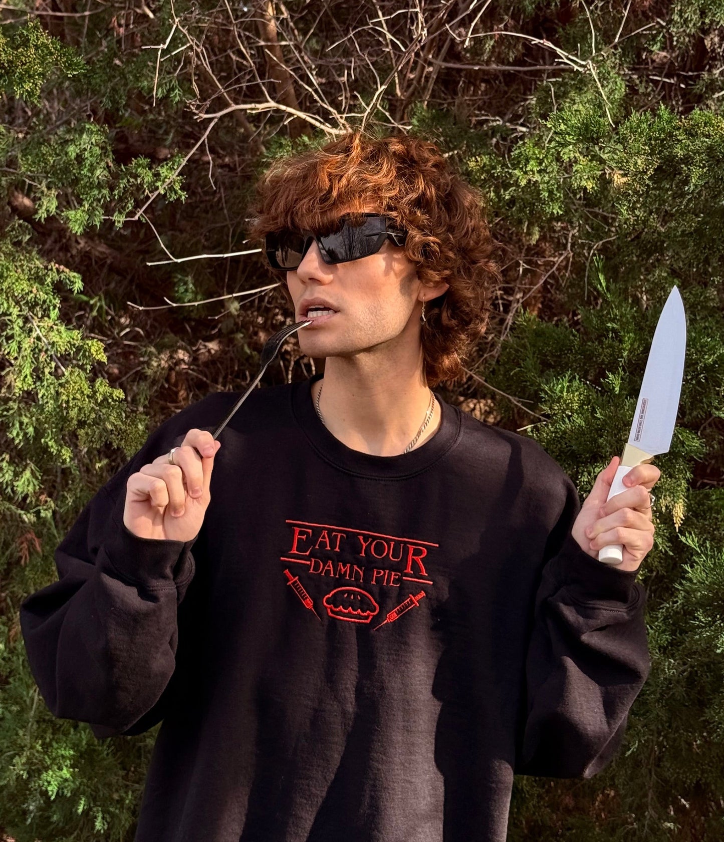 "Eat Your Damn Pie" Crewneck