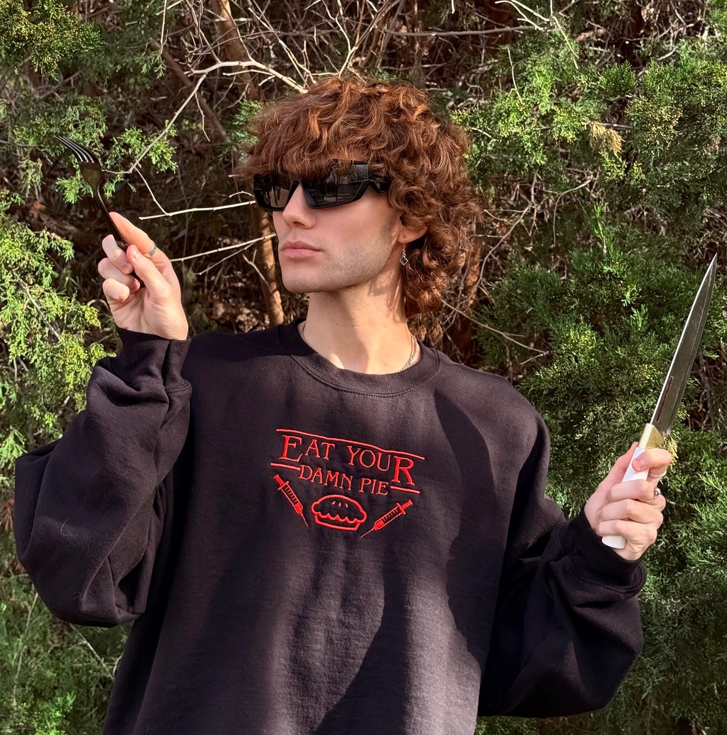 "Eat Your Damn Pie" Crewneck